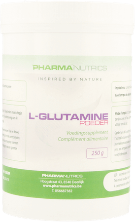 L Glutamine Poeder 250 gr Pharmanutrics  -  Pharmanutrics