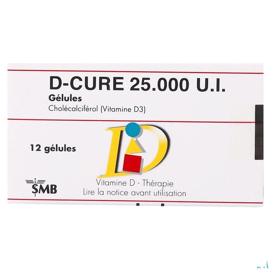 D Cure 25000UI Gelules 12