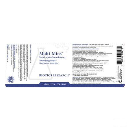 Biotics Multi-Mins 120 tabletten  -  Energetica Natura
