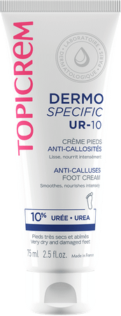 Topicrem Ur10 Creme Pieds Anti callosites Tube 75 ml