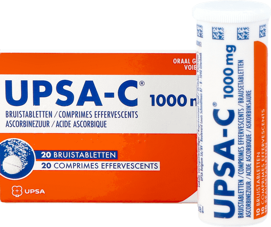 Upsa-c Bruis 1 gr Tabletten 20