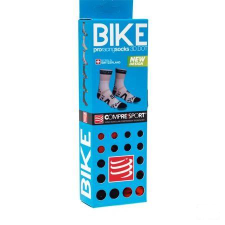 Compressport Racing Socks Bike Bl/Re T5  -  Ocebio