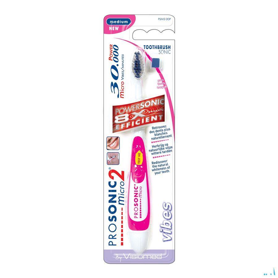Prosonic Micro2 Brosse Dents Sonic Rose  -  Biosynex