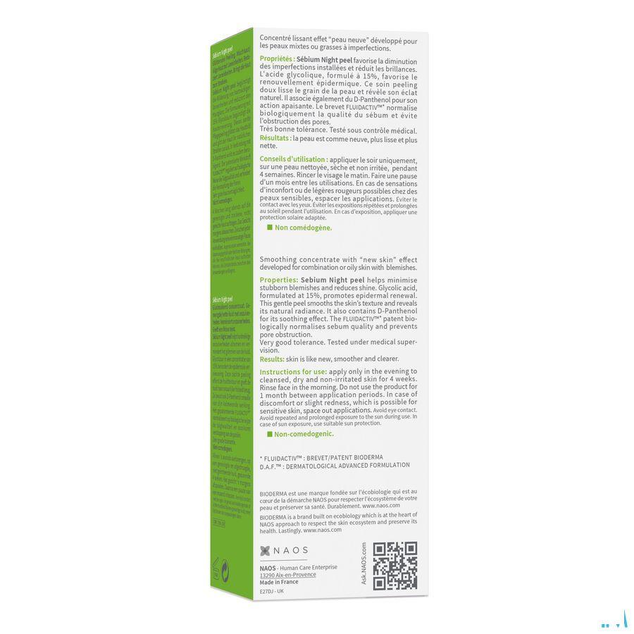 Bioderma Sebium Night Peel Fpe 40 ml