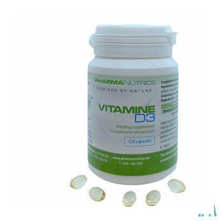 Vit D3 Forte 3000Iu Caps 120 Pharmanutrics  -  Pharmanutrics