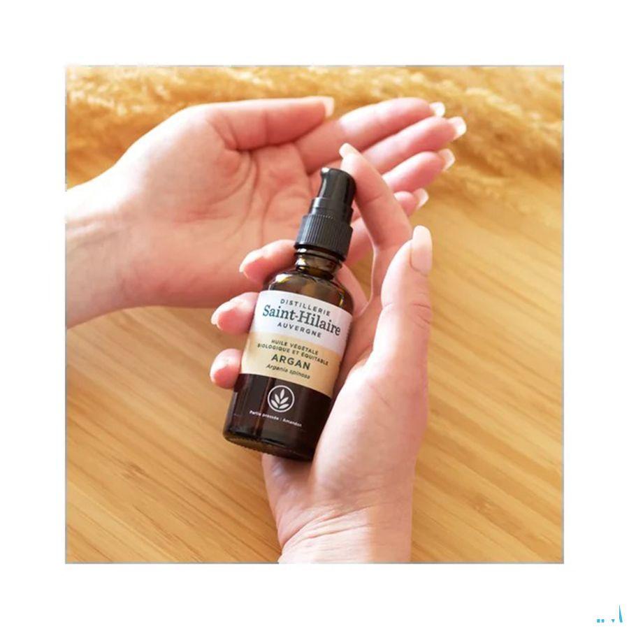 Argan Huile Vegetale Flacon Pompe 50 ml  -  Bioholistic Diffusion