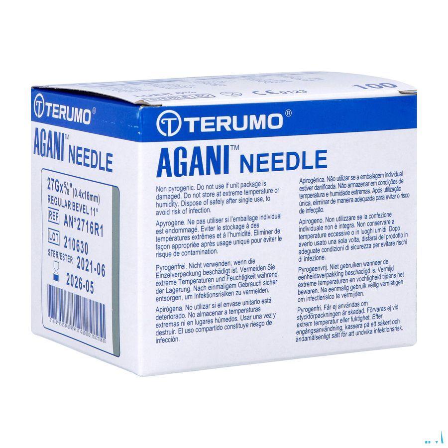 Terumo Aiguille Agani 27G 5/8 Rb Gris 100  -  Terumo Europe