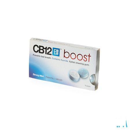 Cb12 Boost Chewing Gum Strong Mint Suikervrij 10