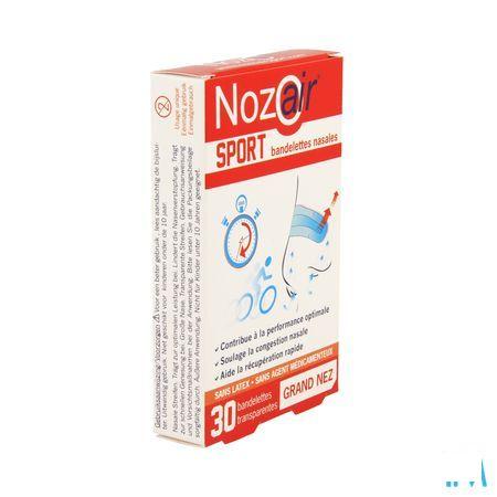 Nozoair Sport Bandelette Nasale Grand Nez 30