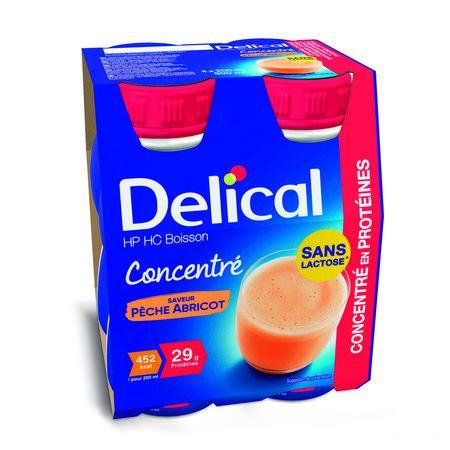 Delical Hp Hc Drank Geconc. Perzik Abrik. 4x200 ml  -  Bs Nutrition