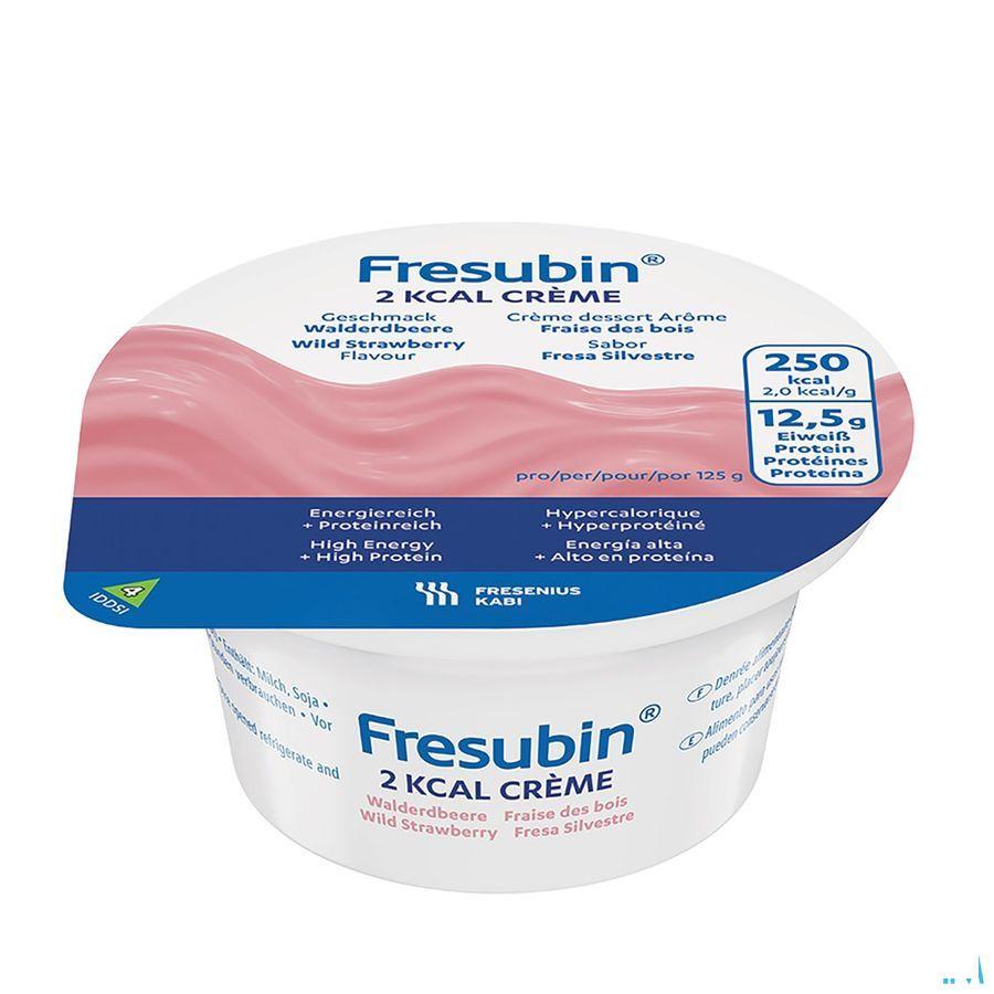 Fresubin 2 Kcal Creme 125 gr Fraise Des Bois/bosaardbei  -  Fresenius