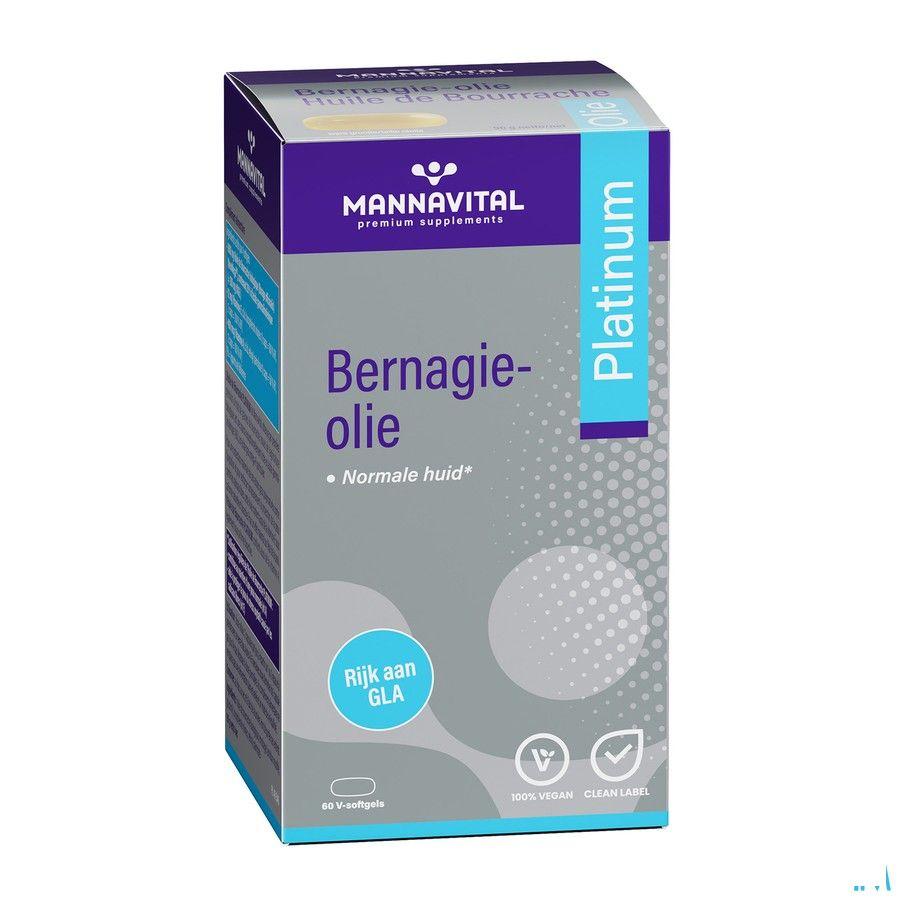Mannavital Bernagie olie Platimnum 60 Softcaps