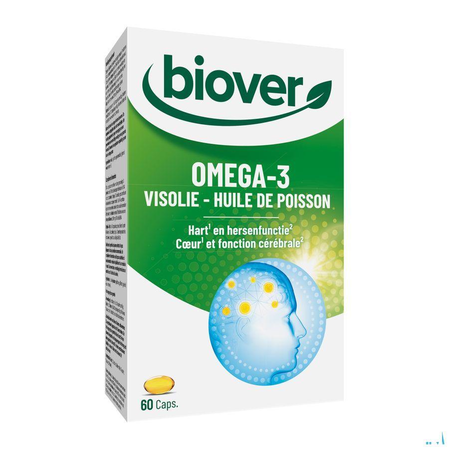 Biover Omega 3 Visolie Caps 60  -  Perrigo