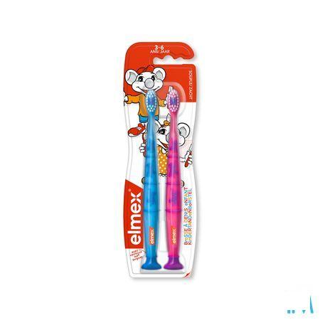 Elmex Brosse Dents Enfant 3-6A Souple Duopack