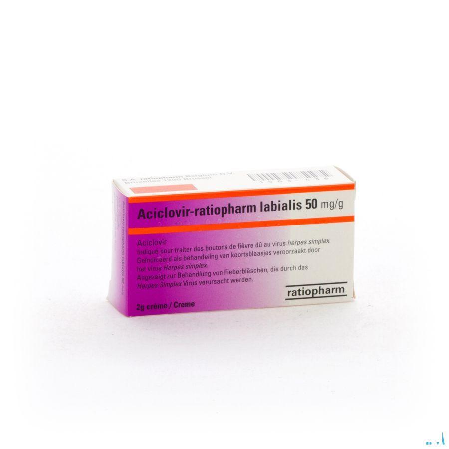 Aciclovir Teva Labialis Creme Tube 2g