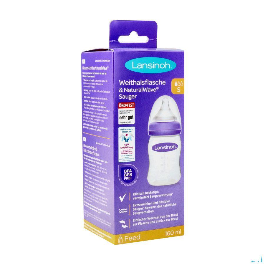 Lansinoh Zuigfles + Natural Wave Speen 160 ml  -  Lansinoh Laboratories