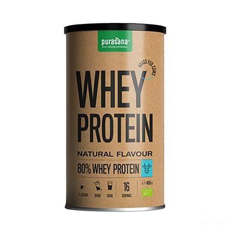 Purasana Plant.protein Wei 80% Naturel Bio 400 gr