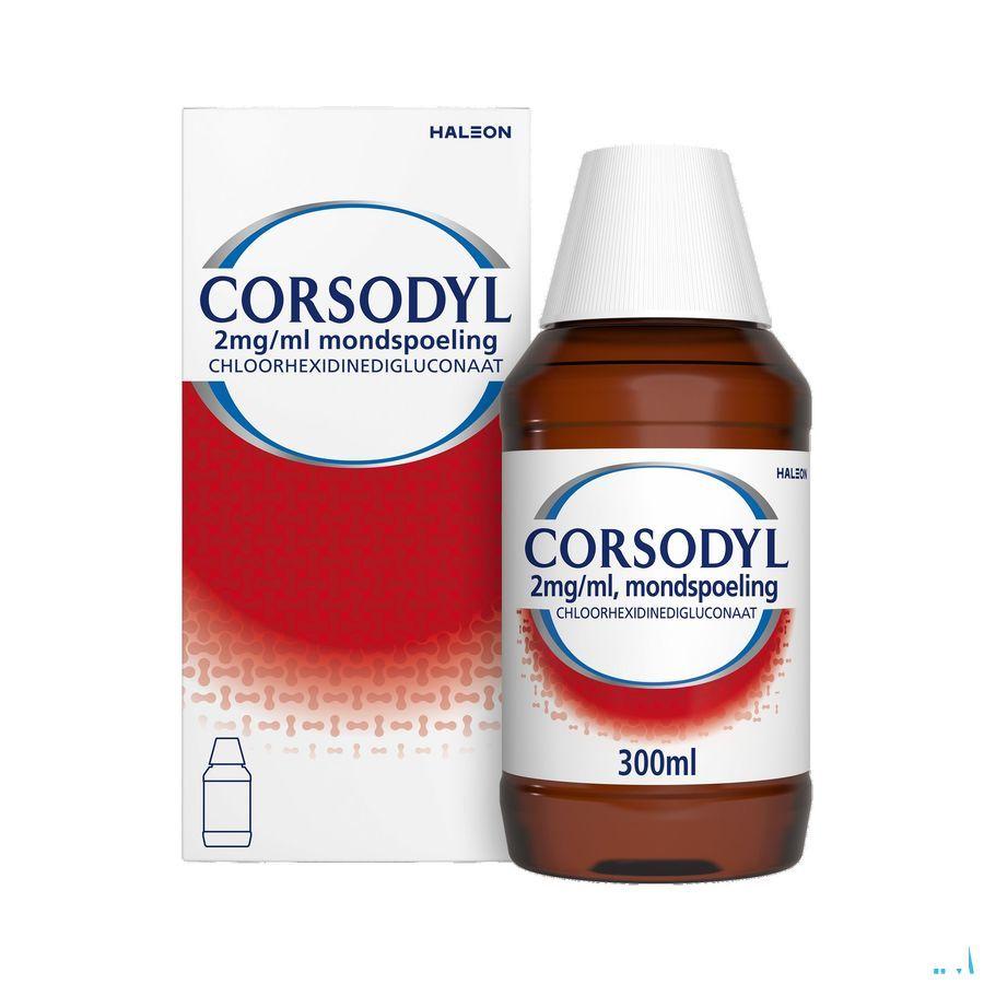 Corsodyl 2Mg/ml Mondspoeling Oplossing 300 ml