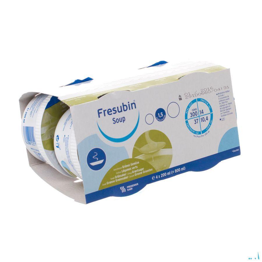 Fresubin Soup Groene Groenten Cup 4x200 ml 7016701  -  Fresenius
