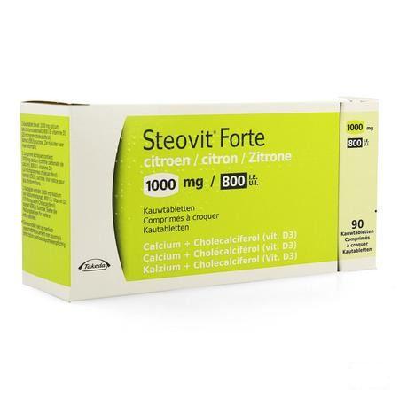 Steovit Forte Citroen 1000 mg/800IEKauwtabletten 90