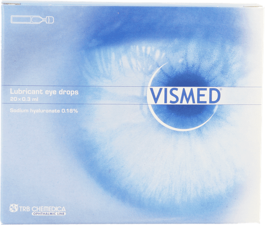 Vismed Bevochtigen Ogen 0,18% Flacon 20 X 0,3 ml
