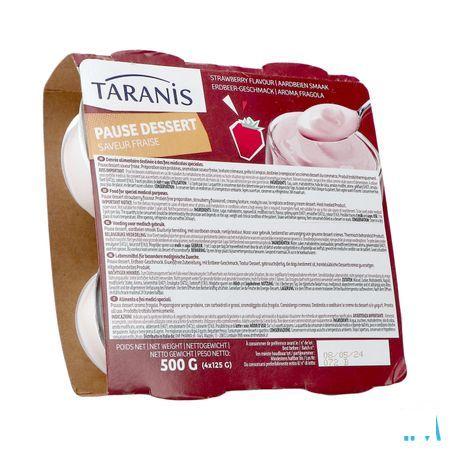 Taranis Pause Dessert Aardbei 4x125 gr 4690  -  Revogan