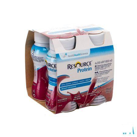 Resource Protein Bosvruchten 4x200 ml  -  Nestle