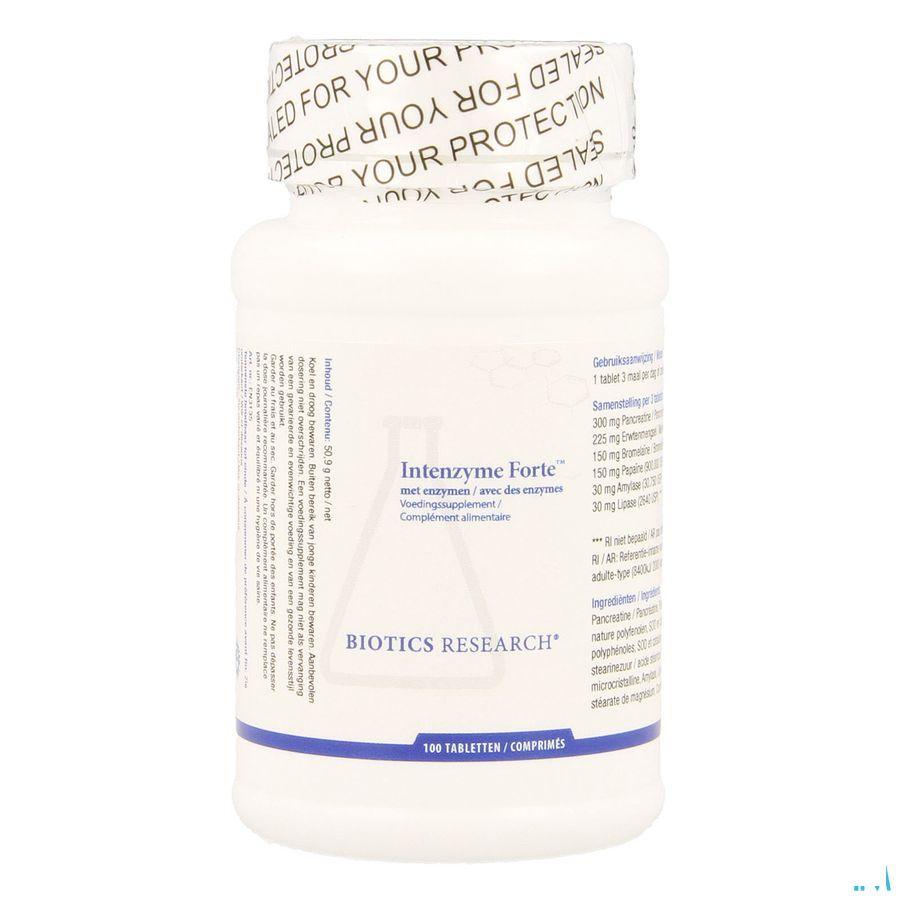 Biotics Intenzyme Forte 100 tabletten  -  Energetica Natura