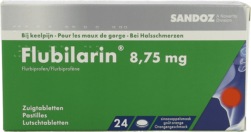 Flubilarin 8,75 mg Zuigtabletten 24 Blister