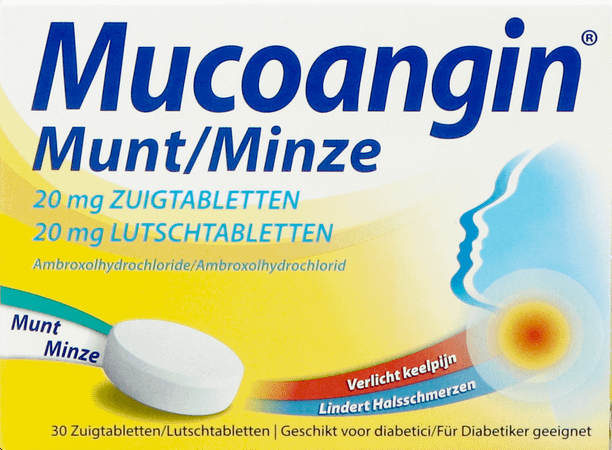 Mucoangin Menthe Pastille A Sucer 30x20 mg