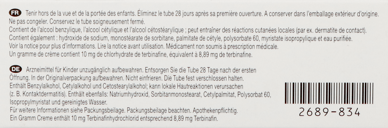 Terbinafine Mylan Creme 30 gr
