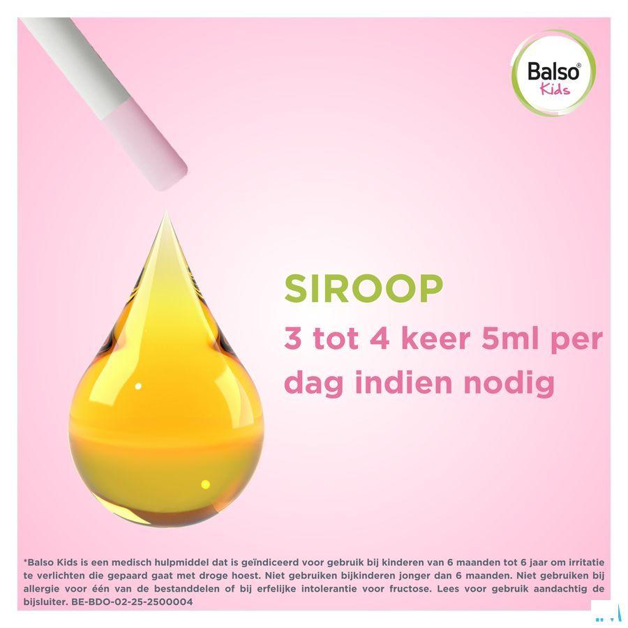 Balso Kids Hoestsiroop Z/Suiker 125ml + Pipet