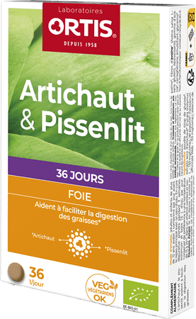 Ortis Artisjok-paardebloem Bio Tabletten 2x18  -  Ortis