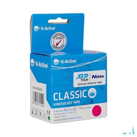 K-active Tape Rose - 5cm X 5m : La Bande De Kinesiologie Originale Produite Par Nitto Denko  -  Naqi
