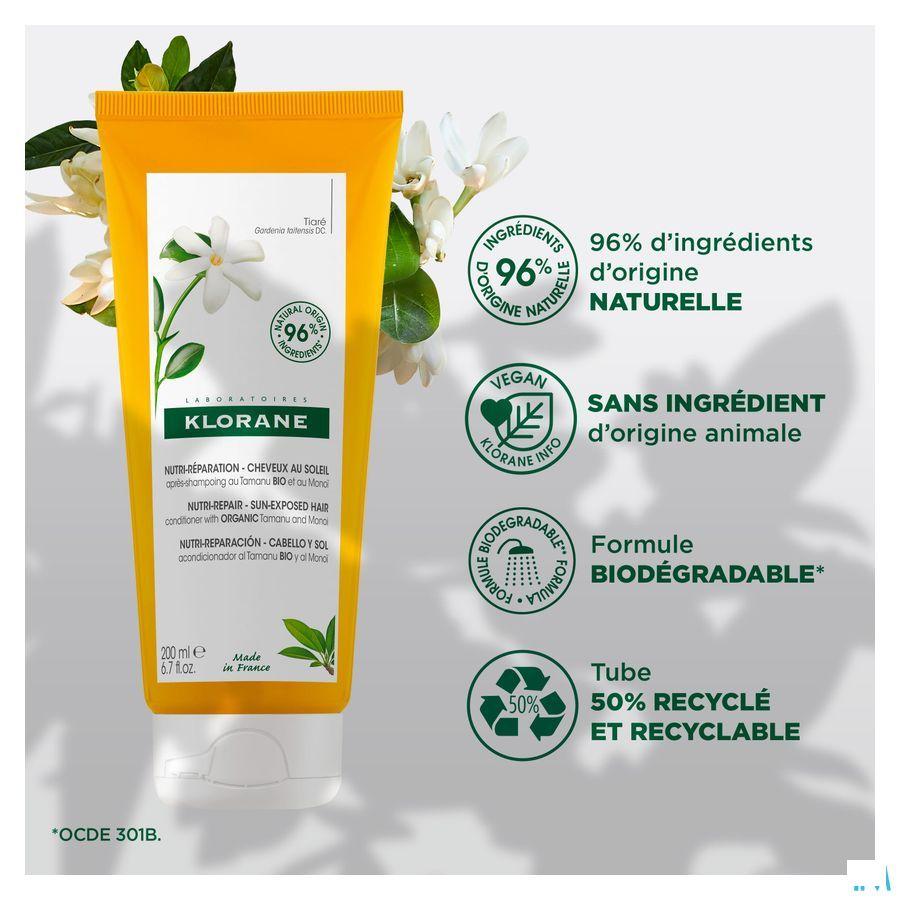 Klorane Capilaire Apres Shampooing Tamanu&Monoi Bio 200 ml