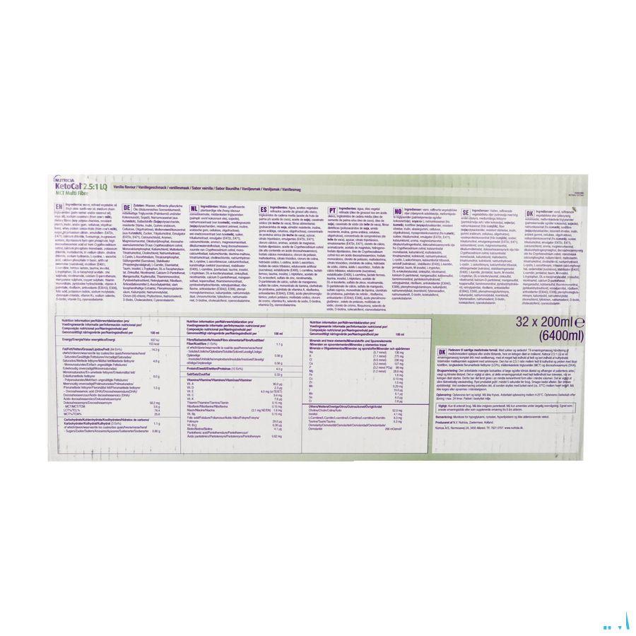 Ketocal 2:5:1 Lq Mct Multi Fibre 32 x 200 ml