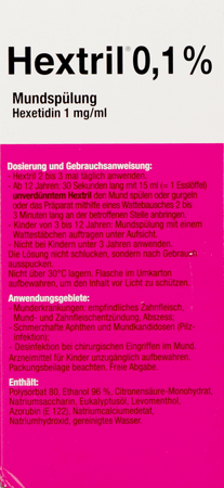 Hextril 0,1% Mondspoeling 200 ml