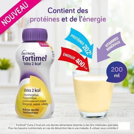 Fortimel Extra 2Kcal Aardbei 4X200 ml  -  Nutricia