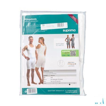 Suprima 4696 Body Z/Mouw + Rugrits Wit xl