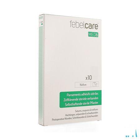 Febelcare Med6 Pansem. Adhesifs Steril.15x9cm 10pc