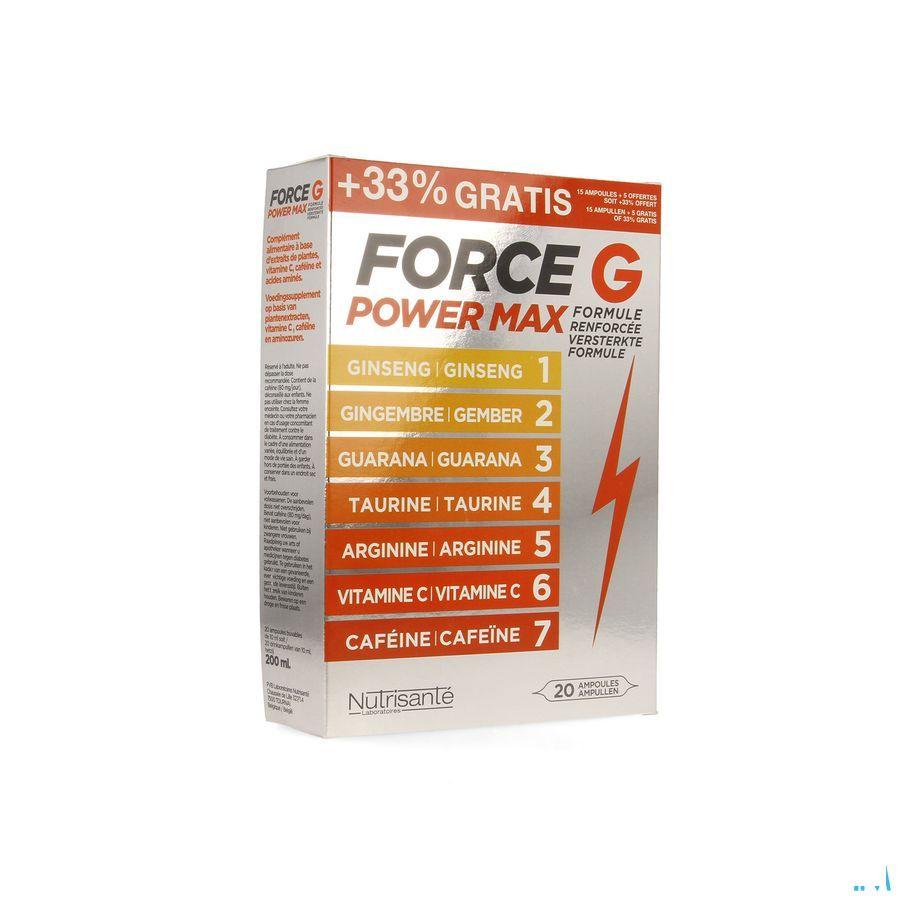 Force G Power Max Lot Ampullen 20  -  Nutrisante