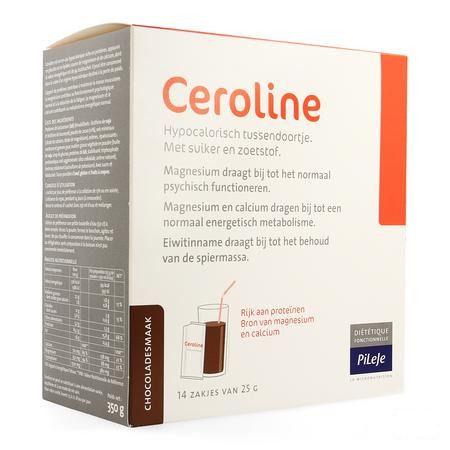 Ceroline Chocolade Poeder Zakje 14x25 gr  -  Pileje