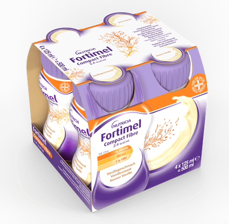 Fortimel Compact Fiber 2.4Kcal Vanille 4 x 125 ml