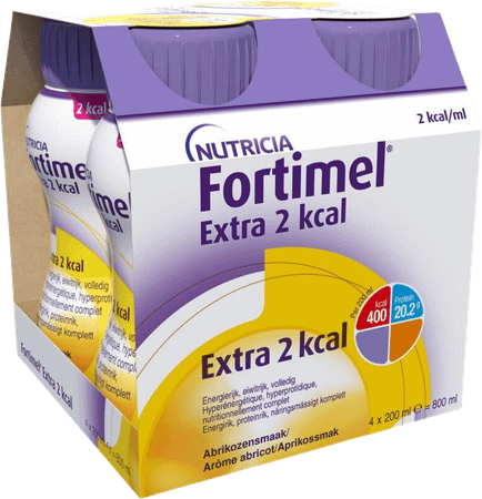 Fortimel Extra 2Kcal Abrikoos 4X200 ml  -  Nutricia