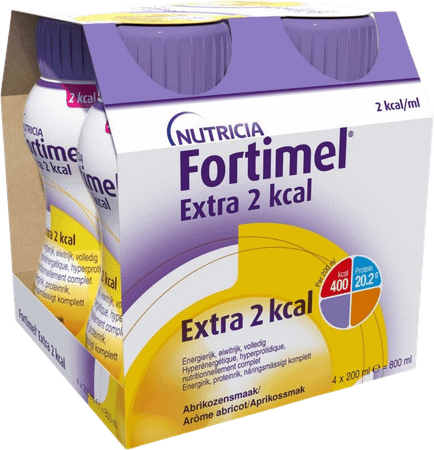 Fortimel Extra 2Kcal Abricot 4X200 ml  -  Nutricia