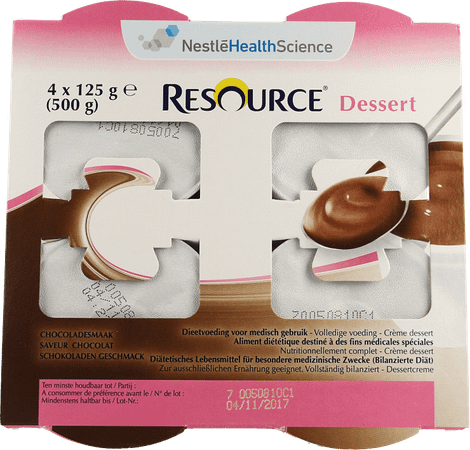 Resource Dessert Compl. Chocolade 4x125 gr 12326217  -  Nestle