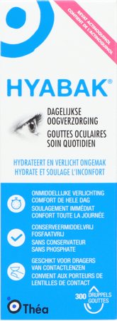 Hyabak 0,15% Oogdruppels Hyaluron 10 ml 
