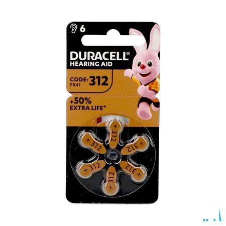 Duracell Easytab Hoorbatterij Da312 6 Bruin