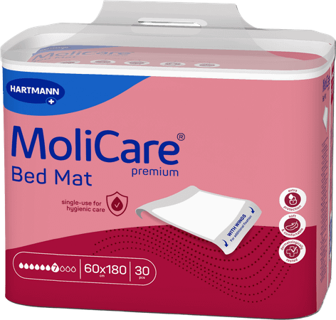 Molicare Premium Bed Mat 7Drops 60X180Cm+Abats 30  -  Hartmann