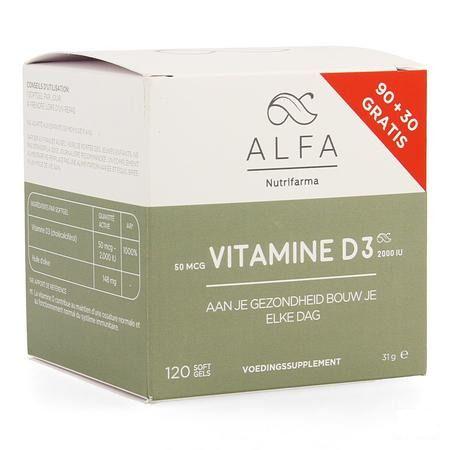 Alfa Vitamine D3 50 mcg Softgel 120  -  Nutrifarma